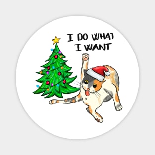 I Do What I Want Funny Cat Magnet